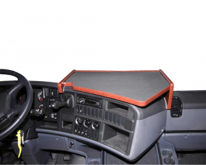 Mittelablage Scania R2 mit langem Armaturenbrett - Wurzelholzdesign