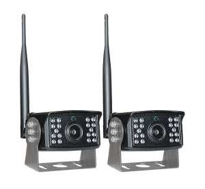 RSS-Wi7AHD-DUO Funk-Monitor-Set mit 2 IR Nachtsichtkameras | 7'' TFT Display | IP69K