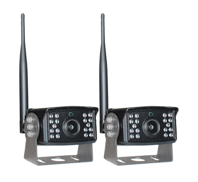 RSS-Wi7AHD-DUO Funk-Monitor-Set mit 2 IR Nachtsichtkameras | 7'' TFT Display | IP69K